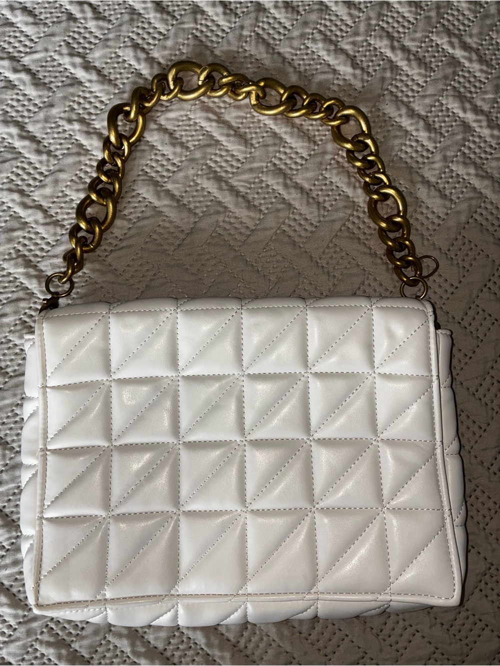 Zara cream handbag